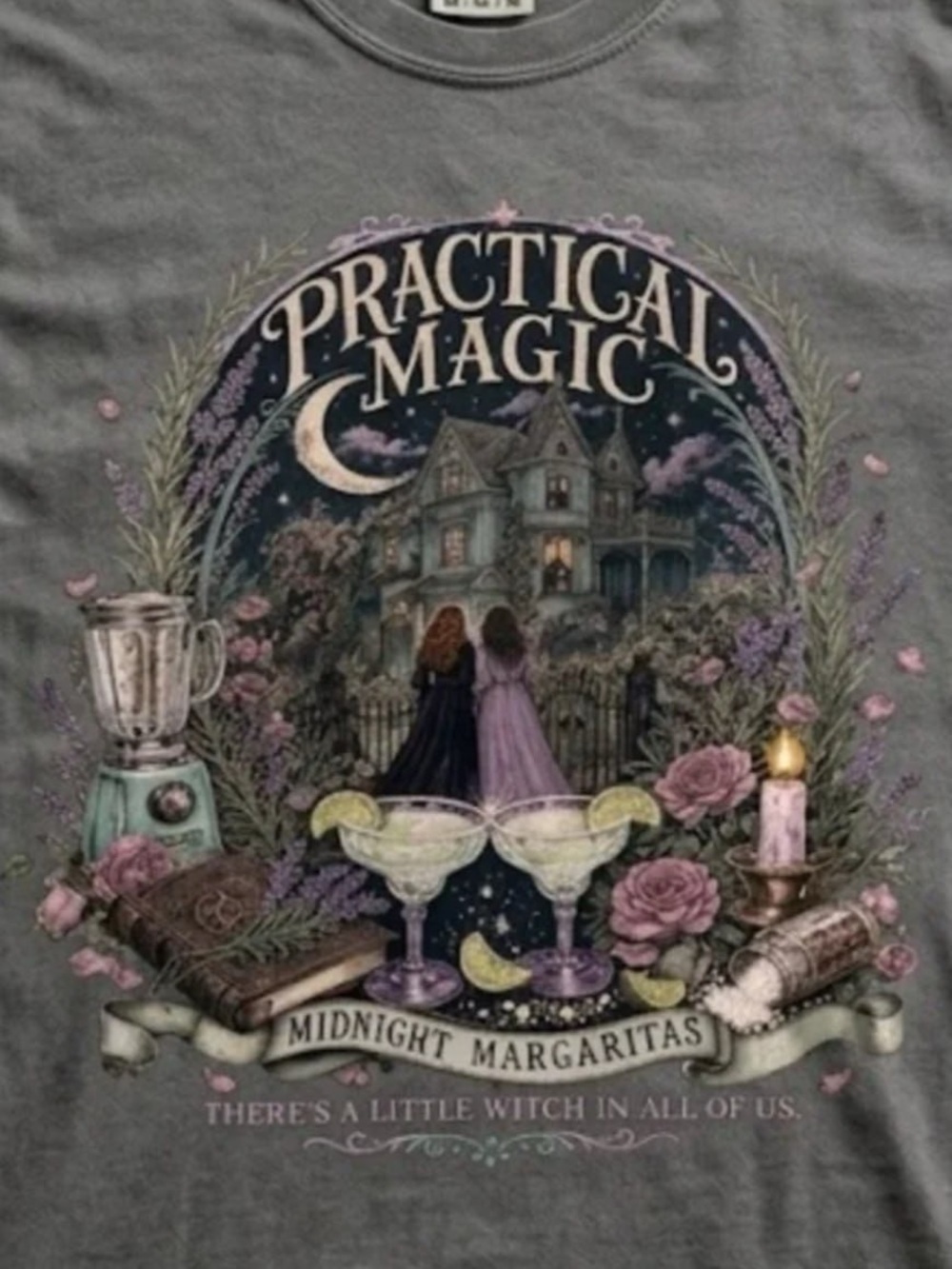 Comfort color pepper Practical Magic Midnight Margaritas Graphic Tee - Picture 2 of 4